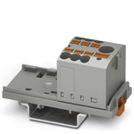 Phoenix Contact Distribution Block, 7 Way, 0.14 → 4mm², 24 A, 41 A, 500 V, Grey