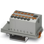 Phoenix Contact Distribution Block, 13 Way, 0.14 → 4mm², 24 A, 41 A, 500 V, Grey