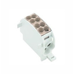 Weidmuller Distribution Block, 2 Way, 16 mm², 25 mm², 152A, 1 kV ac/dc, 600 V, Brown