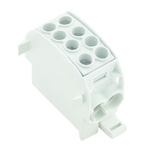 Weidmuller Distribution Block, 2 Way, 25 mm², 35 mm², 202A, 1 kV ac/dc, 600 V, Grey