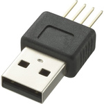 CIE, CLB-JL USB Connector, Through Hole, Plug A A, Solder- Single Port