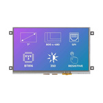 Riverdi RVT70AQBFWR00 TFT LCD Colour Display / Touch Screen, 7in, 1792 x 1024
