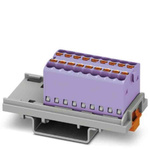 Phoenix Contact Distribution Block, 18 Way, 2.5mm², 17.5A, 500 V, Violet