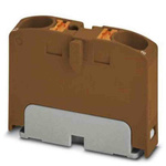 Phoenix Contact Distribution Block, 2 Way, 6mm², 32A, 450 V, Brown