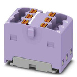 Phoenix Contact Distribution Block, 6 Way, 2.5mm², 17.5A, 450 V, Violet