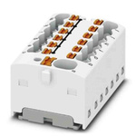 Phoenix Contact Distribution Block, 13 Way, 2.5mm², 17.5A, 450 V, White