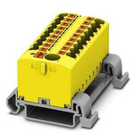 Phoenix Contact Distribution Block, 19 Way, 4mm², 24A, 690 V, Yellow