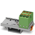 Phoenix Contact Distribution Block, 6 Way, 0.2 → 6mm², 32A, 800 V, Green
