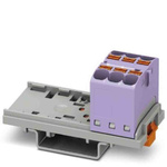 Phoenix Contact Distribution Block, 6 Way, 0.2 → 6mm², 32A, 800 V, Violet
