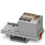 Phoenix Contact Distribution Block, 7 Way, 0.2 → 6mm², 32A, 450 V, Grey