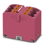 Phoenix Contact Distribution Block, 6 Way, 4mm², 24A, 450 V, Pink