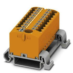 Phoenix Contact Distribution Block, 19 Way, 4mm², 24A, 690 V, Orange