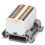 Phoenix Contact Distribution Block, 18 Way, 4mm², 24A, 690 V, White