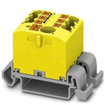 Phoenix Contact Distribution Block, 7 Way, 4mm², 24A, 690 V, Yellow