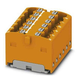 Phoenix Contact Distribution Block, 12 Way, 2.5mm², 17.5A, 450 V, Orange