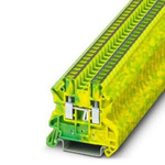 Phoenix Contact 2-Way Earth Terminal Block, 4mm², 26 → 12 AWG Wire, Screw