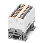 Phoenix Contact Distribution Block, 18 Way, 2.5mm², 17.5A, 500 V, White