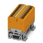 Phoenix Contact Distribution Block, 18 Way, 2.5mm², 17.5A, 500 V, Orange