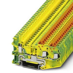 Phoenix Contact 3-Way Earth Terminal Block, 1.5mm², 24 → 16 AWG Wire, Quick Connect, ATEX, IECEx