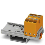Phoenix Contact Distribution Block, 6 Way, 0.2 → 6mm², 32A, 800 V, Orange