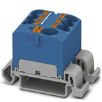 Phoenix Contact Distribution Block, 7 Way, 0.2 → 6mm², 32A, 450 V, Blue