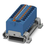 Phoenix Contact Distribution Block, 19 Way, 0.2 → 6mm², 32A, 800 V, Blue