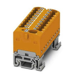 Phoenix Contact Distribution Block, 19 Way, 2.5mm², 17.5A, 500 V, Orange