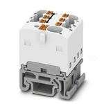 Phoenix Contact Distribution Block, 7 Way, 2.5mm², 17.5A, 500 V, White