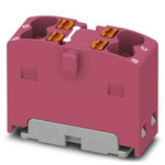 Phoenix Contact Distribution Block, 4 Way, 2.5mm², 17.5A, 450 V, Pink