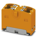 Phoenix Contact Distribution Block, 4 Way, 2.5mm², 17.5A, 450 V, Orange