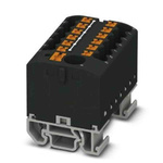 Phoenix Contact Distribution Block, 13 Way, 4mm², 24A, 690 V, Black