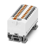 Phoenix Contact Distribution Block, 19 Way, 4mm², 24A, 690 V, White