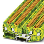 Phoenix Contact 4-Way Earth Terminal Block, 2.5mm², 20 → 14 AWG Wire, Quick Connect