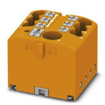 Phoenix Contact Distribution Block, 7 Way, 4mm², 24A, 450 V, Orange