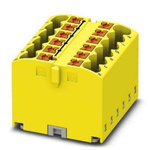 Phoenix Contact Distribution Block, 12 Way, 4mm², 24A, 450 V, Yellow