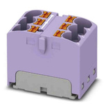 Phoenix Contact Distribution Block, 6 Way, 0.2 → 6mm², 32A, 630 V, Violet