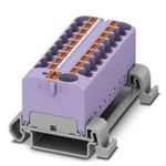 Phoenix Contact Distribution Block, 19 Way, 0.2 → 6mm², 32A, 800 V, Violet