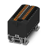 Phoenix Contact Distribution Block, 19 Way, 4mm², 24A, 690 V, Black