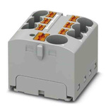 Phoenix Contact Distribution Block, 7 Way, 6mm², 32A, 450 V, Grey
