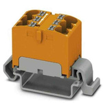 Phoenix Contact Distribution Block, 6 Way, 0.2 → 6mm², 32A, 800 V, Orange