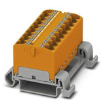 Phoenix Contact Distribution Block, 18 Way, 0.2 → 6mm², 32A, 800 V, Orange