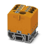 Phoenix Contact Distribution Block, 7 Way, 4mm², 24A, 690 V, Orange