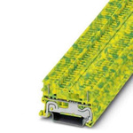 Phoenix Contact 2-Way Earth Terminal Block, 1.5mm², 26 → 14 AWG Wire, Push In