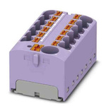 Phoenix Contact Distribution Block, 13 Way, 6mm², 32A, 450 V, Violet