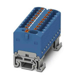 Phoenix Contact Distribution Block, 19 Way, 2.5mm², 17.5A, 500 V, Blue