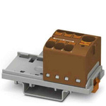 Phoenix Contact Distribution Block, 7 Way, 0.2 → 6mm², 32A, 450 V, Brown