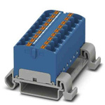 Phoenix Contact Distribution Block, 18 Way, 0.2 → 6mm², 32A, 800 V, Blue