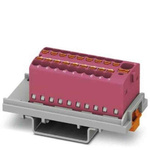 Phoenix Contact Distribution Block, 19 Way, 2.5mm², 17.5A, 500 V, Pink