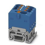 Phoenix Contact Distribution Block, 7 Way, 2.5mm², 17.5A, 500 V, Blue