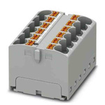 Phoenix Contact Distribution Block, 12 Way, 6mm², 32A, 450 V, Grey